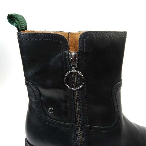 Pikolinos Valladolid Ankle Boots Size 38 7.5 8 Chunky Mid Heel Black Leather NEW - Picture 13 of 16
